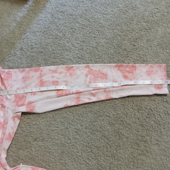 Hang Ten UV Protection Long Sleeve Swim Top Tie Dye Pink UPF50 Large Rash Guard - Picture 7 of 7